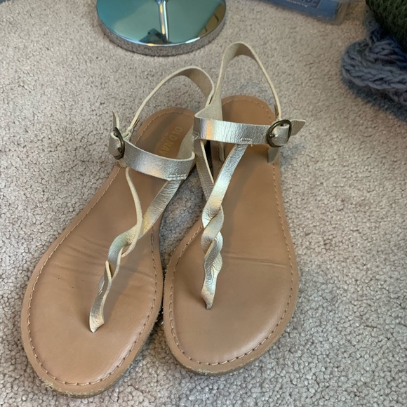 Old Navy Shoes - Old Navy gold sandals.